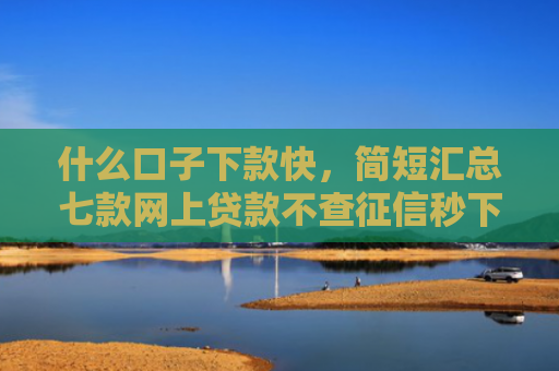 什么口子下款快，简短汇总七款网上贷款不查征信秒下款