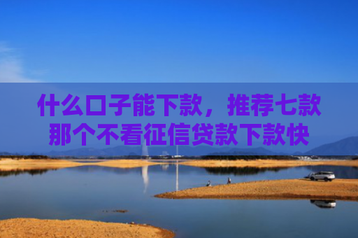 什么口子能下款，推荐七款那个不看征信贷款下款快