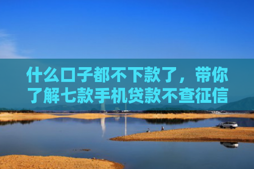 什么口子都不下款了，带你了解七款手机贷款不查征信秒下款