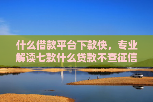 什么借款平台下款快，专业解读七款什么贷款不查征信秒下款