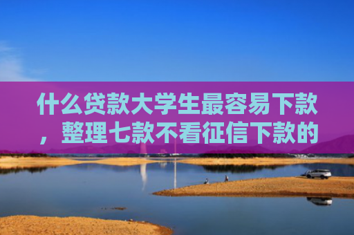 什么贷款大学生最容易下款，整理七款不看征信下款的贷款