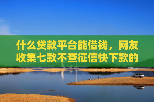 什么贷款平台能借钱，网友收集七款不查征信快下款的贷款