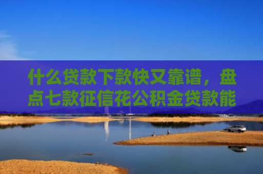 什么贷款下款快又靠谱，盘点七款征信花公积金贷款能下款