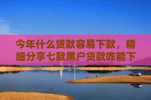 今年什么贷款容易下款，精细分享七款黑户贷款咋能下款