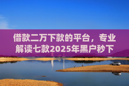 借款二万下款的平台，专业解读七款2025年黑户秒下款的网贷app