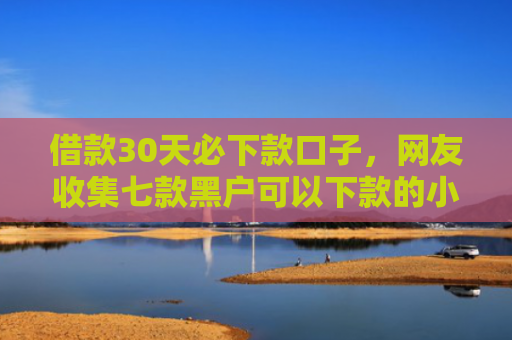 借款30天必下款口子，网友收集七款黑户可以下款的小额网贷