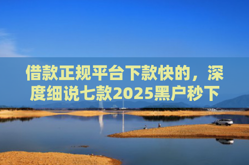 借款正规平台下款快的，深度细说七款2025黑户秒下款平台