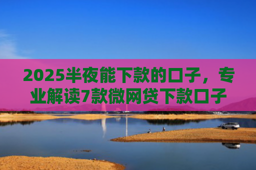 2025半夜能下款的口子，专业解读7款微网贷下款口子