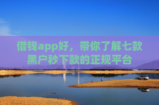 借钱app好，带你了解七款黑户秒下款的正规平台