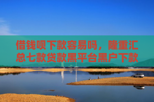 借钱呗下款容易吗，隆重汇总七款贷款黑平台黑户下款