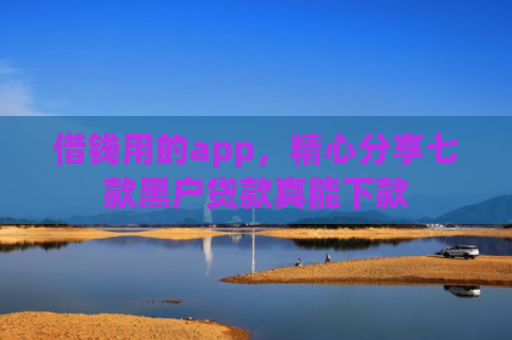 借钱用的app，精心分享七款黑户贷款真能下款