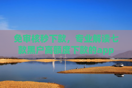 免审核秒下款，专业解读七款黑户高额度下款的app
