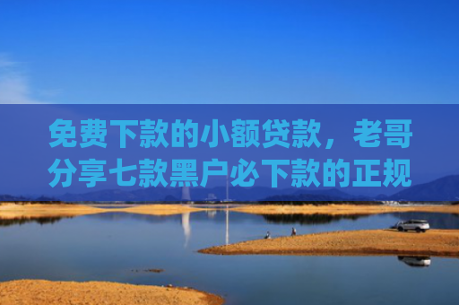 免费下款的小额贷款，老哥分享七款黑户必下款的正规app