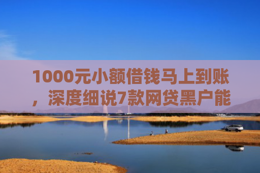 1000元小额借钱马上到账，深度细说7款网贷黑户能下款的口子