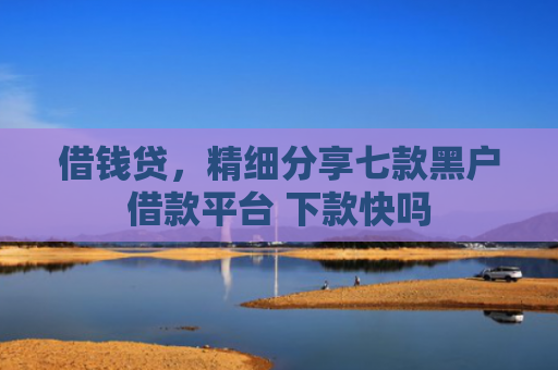借钱贷，精细分享七款黑户借款平台 下款快吗