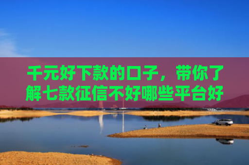 千元好下款的口子，带你了解七款征信不好哪些平台好下款