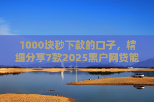 1000块秒下款的口子，精细分享7款2025黑户网贷能下款的口子