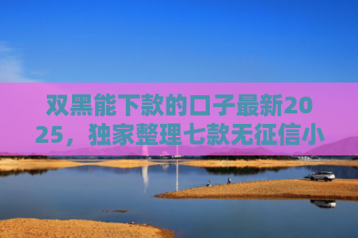双黑能下款的口子最新2025，独家整理七款无征信小额的贷款能下款吗
