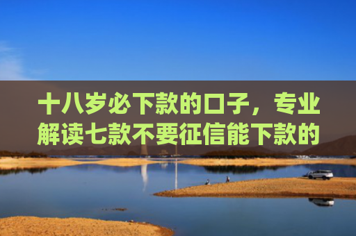 十八岁必下款的口子，专业解读七款不要征信能下款的贷款app