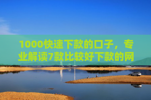 1000快速下款的口子，专业解读7款比较好下款的网贷口子
