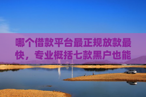 哪个借款平台最正规放款最快，专业概括七款黑户也能下款的app6