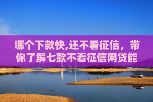 哪个下款快,还不看征信，带你了解七款不看征信网贷能下款