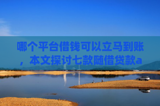 哪个平台借钱可以立马到账，本文探讨七款随借贷款app黑户能下款吗