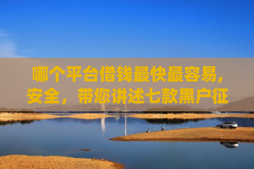 哪个平台借钱最快最容易,安全，带您讲述七款黑户征信不好能够秒下款的app