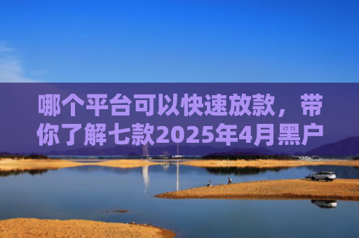 哪个平台可以快速放款，带你了解七款2025年4月黑户还能下款的APP