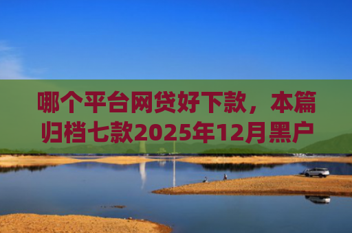 哪个平台网贷好下款，本篇归档七款2025年12月黑户能下款的app