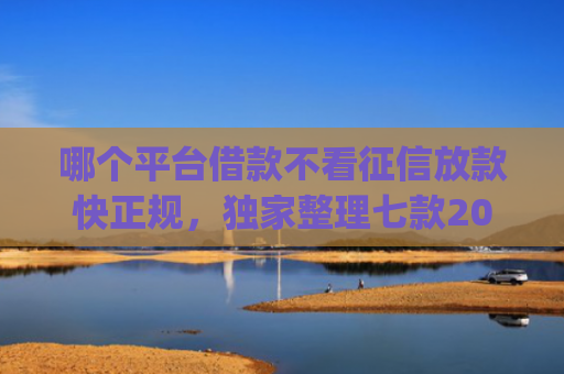 哪个平台借款不看征信放款快正规，独家整理七款2025年8月黑户下款app
