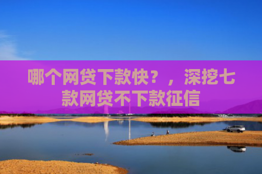 哪个网贷下款快？，深挖七款网贷不下款征信
