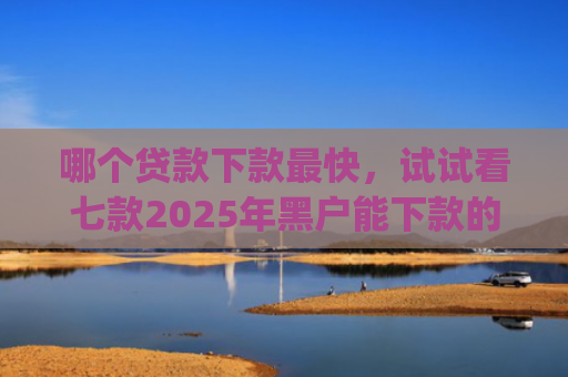 哪个贷款下款最快，试试看七款2025年黑户能下款的app