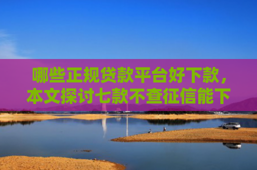 哪些正规贷款平台好下款，本文探讨七款不查征信能下款网贷口子