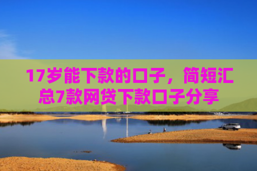 17岁能下款的口子，简短汇总7款网贷下款口子分享