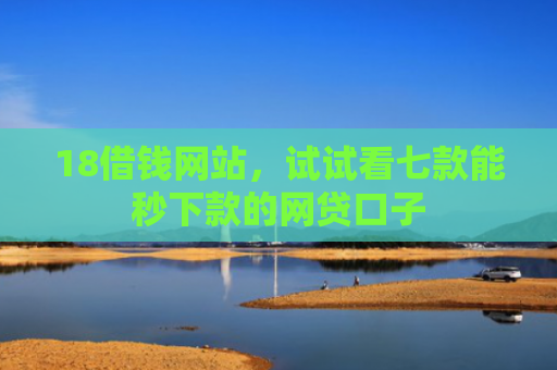18借钱网站，试试看七款能秒下款的网贷口子
