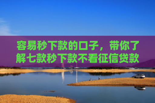 容易秒下款的口子，带你了解七款秒下款不看征信贷款平台