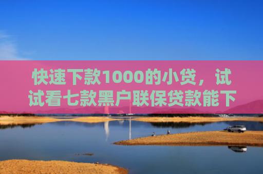快速下款1000的小贷，试试看七款黑户联保贷款能下款吗