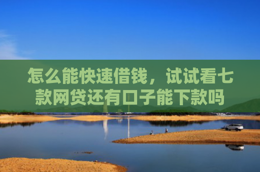 怎么能快速借钱，试试看七款网贷还有口子能下款吗