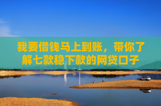 我要借钱马上到账，带你了解七款稳下款的网贷口子