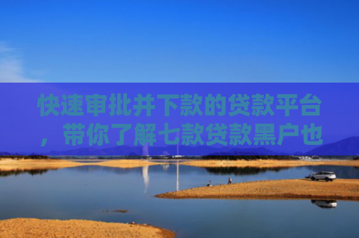 快速审批并下款的贷款平台，带你了解七款贷款黑户也能下款的