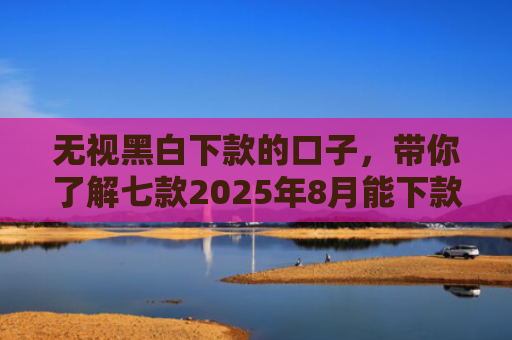 无视黑白下款的口子，带你了解七款2025年8月能下款的网贷口子