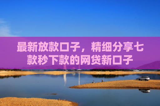 最新放款口子，精细分享七款秒下款的网贷新口子