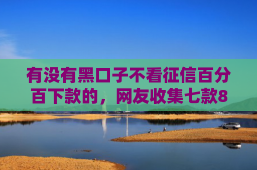 有没有黑口子不看征信百分百下款的，网友收集七款8月网贷下款口子