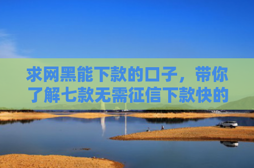 求网黑能下款的口子，带你了解七款无需征信下款快的平台