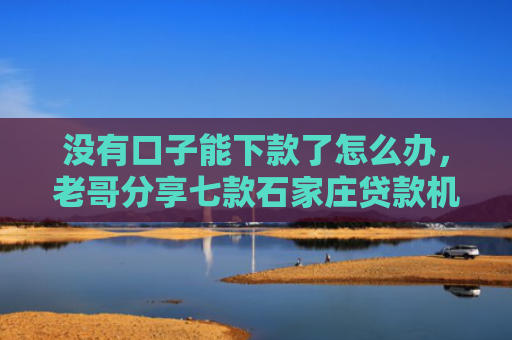 没有口子能下款了怎么办，老哥分享七款石家庄贷款机构黑户也能带下款