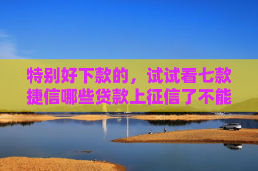 特别好下款的，试试看七款捷信哪些贷款上征信了不能下款