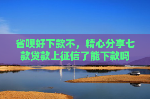 省呗好下款不，精心分享七款贷款上征信了能下款吗