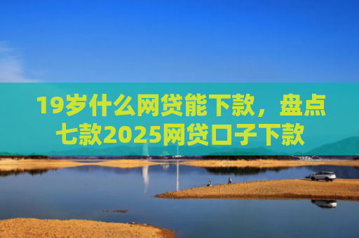 19岁什么网贷能下款，盘点七款2025网贷口子下款