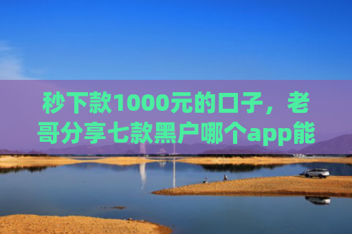 秒下款1000元的口子，老哥分享七款黑户哪个app能下款